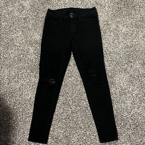 Women’s American Eagle, Black Distressed Jeans